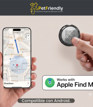 Tag Inteligente PetFriendly: Rastreo+ Perfil QR